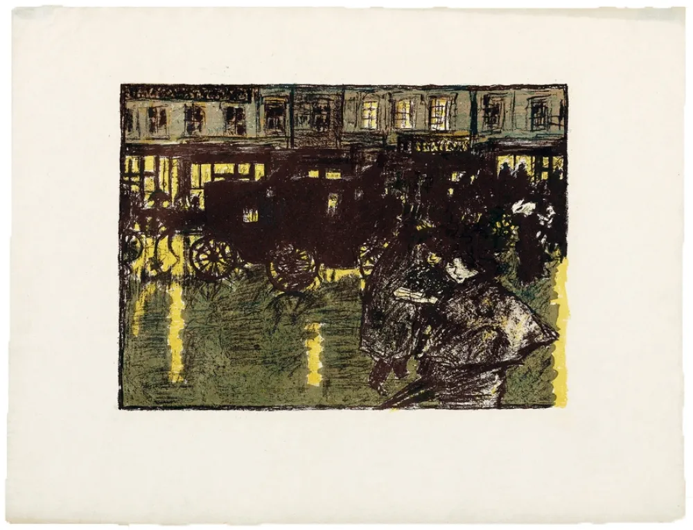 Lithograph Bonnard - Quelques aspects de la vie de Paris 8