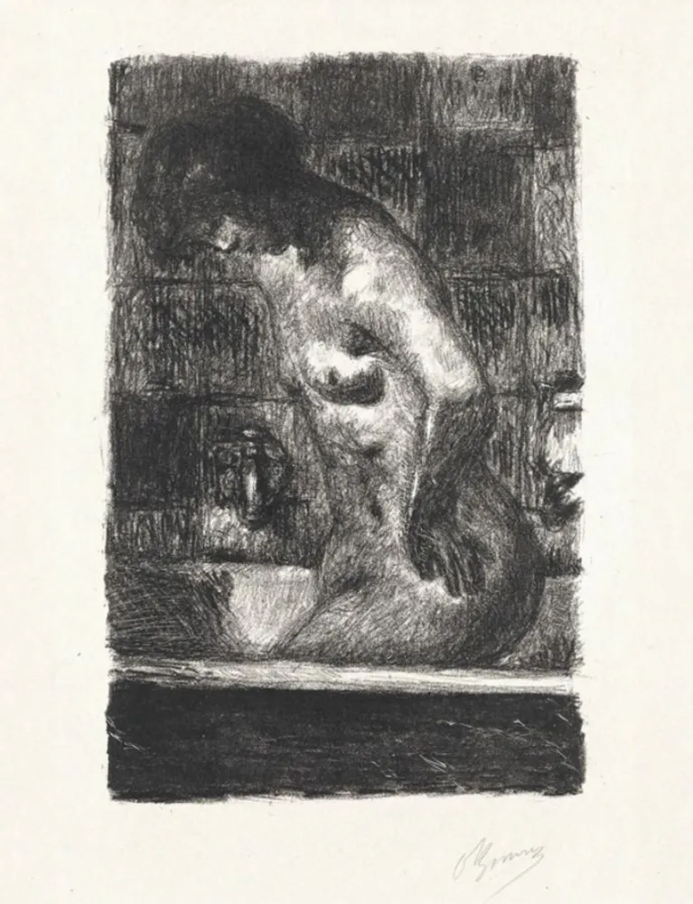 Etching Bonnard - The Bathers