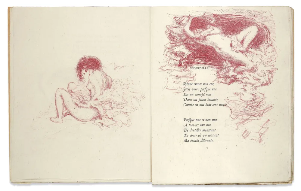 Illustrated Book Bonnard - Verlaine. PARALLÈLEMENT. 109 lithographies originales (Vollard 1900)
