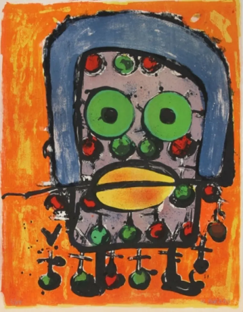 Lithograph Bordas -  L'Homme