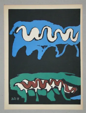 Lithograph Bores - Les quatre éléments - Terre