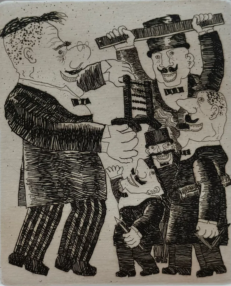 Engraving Borghese - Il piano regolatore