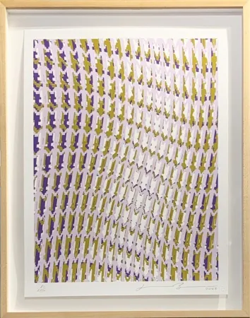 Screenprint Borofsky - Human Structures and the Light of Consciousness for Obama from the Artists for Obama Portfolio