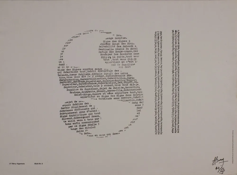 Screenprint Bory - Agentzia, Blatt-nr. 3