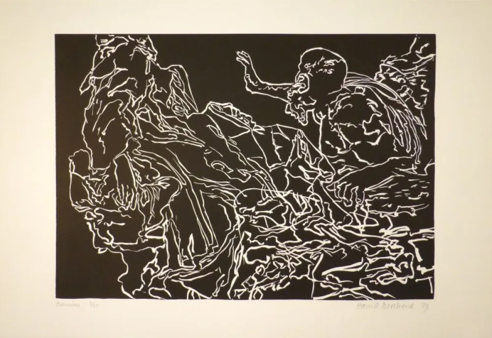 Linocut Bosshard - Barock-Serie. 