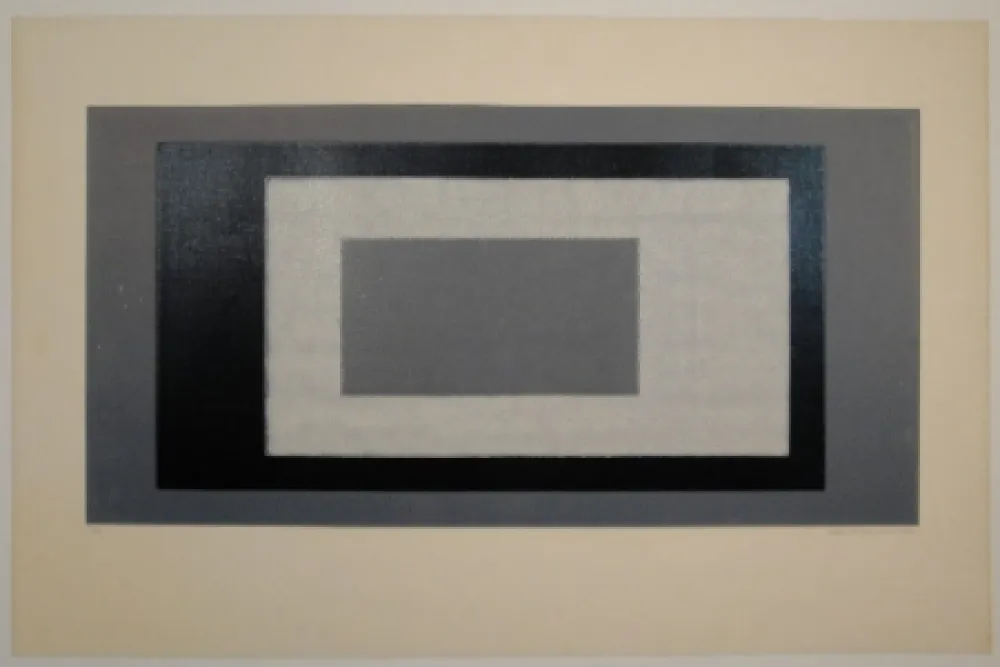 Woodcut Bosshard - Holztafeldruck (vierfarbig). 