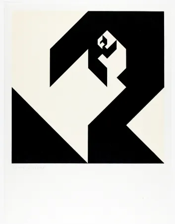 Woodcut Bosshard - Variation 7