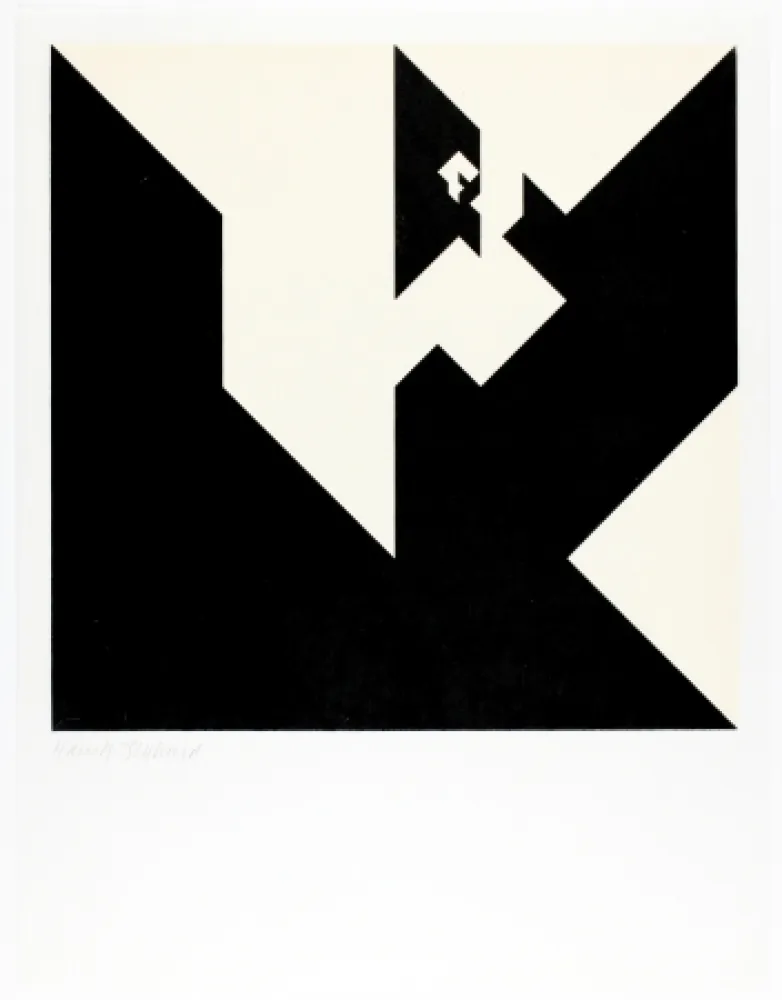 Woodcut Bosshard - Variation 8