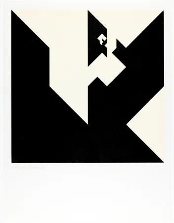 Woodcut Bosshard - Variation 8