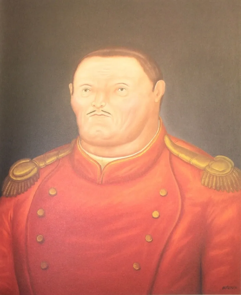 Lithograph Botero - Field Marshall
