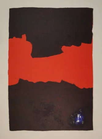 Lithograph Bott - Composition (Paysage suspendu)