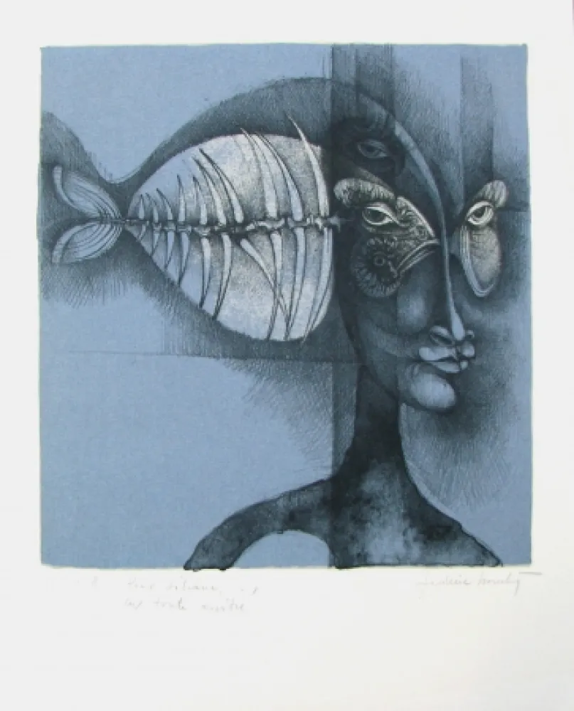 Lithograph Bouché - Untitled