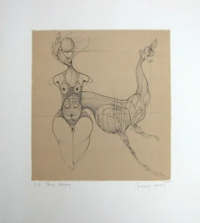 Lithograph Bouché - Untitled