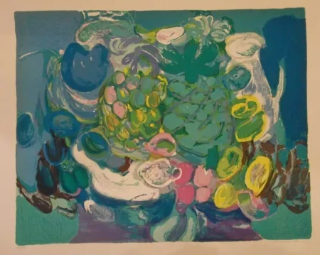 Lithograph Bourdouxhe - L'ananas