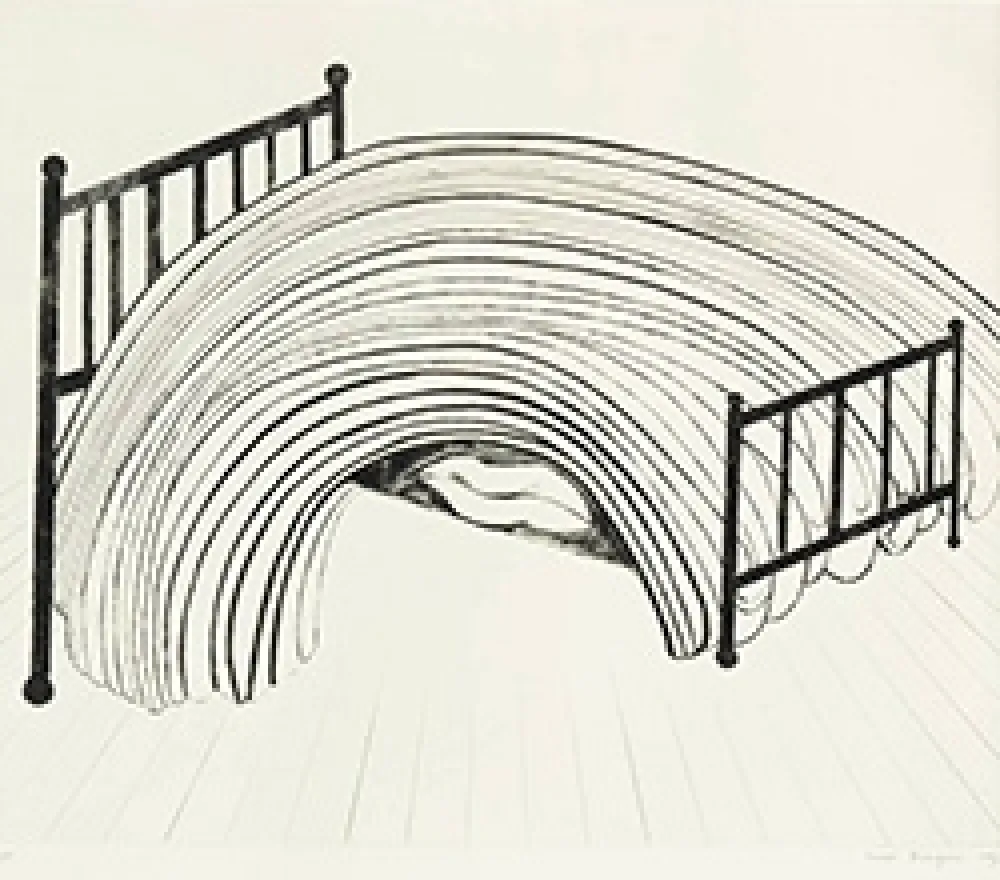 Engraving Bourgeois - Bed I