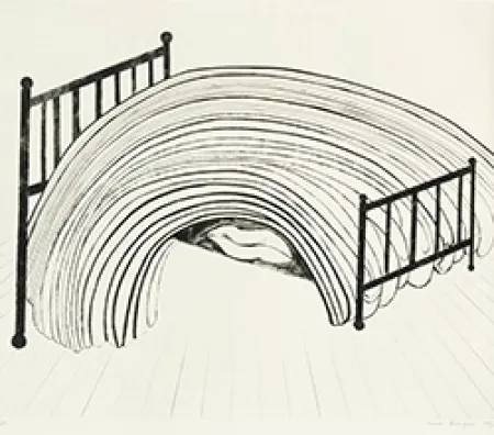 Engraving Bourgeois - Bed I