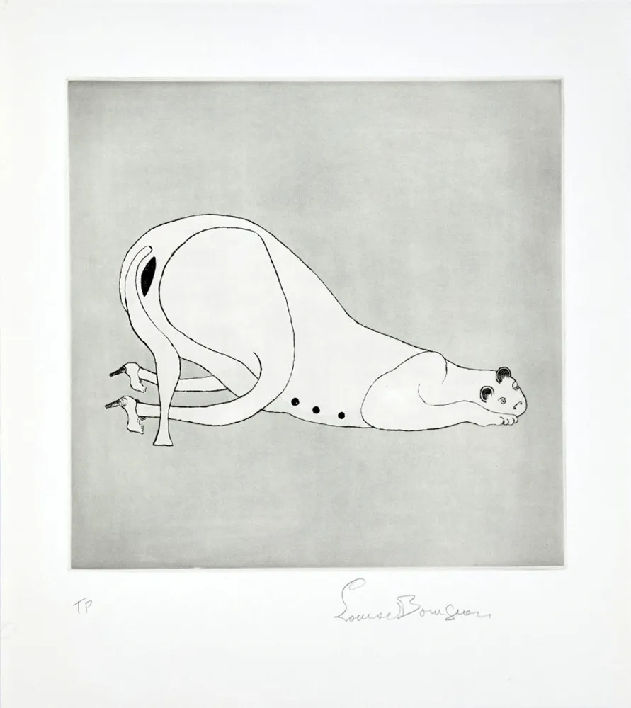Etching And Aquatint Bourgeois - METAMORFOSIS. Première gravure, signée (1999).