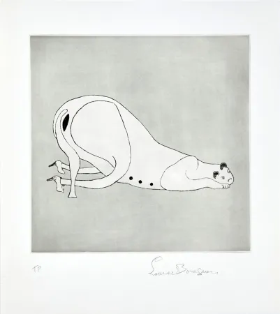 Etching And Aquatint Bourgeois - METAMORFOSIS. Première gravure, signée (1999).