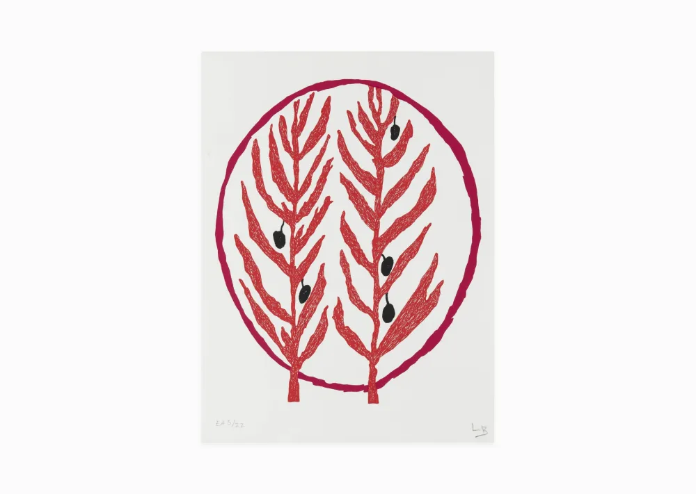 Lithograph Bourgeois - Rameau d'olivier