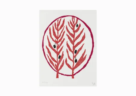Lithograph Bourgeois - Rameau d'olivier
