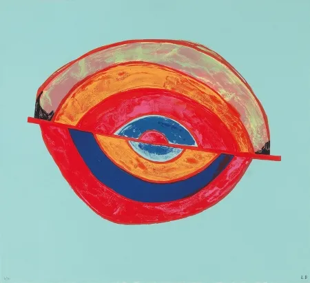 Lithograph Bourgeois - Reply to Stanley Hayter