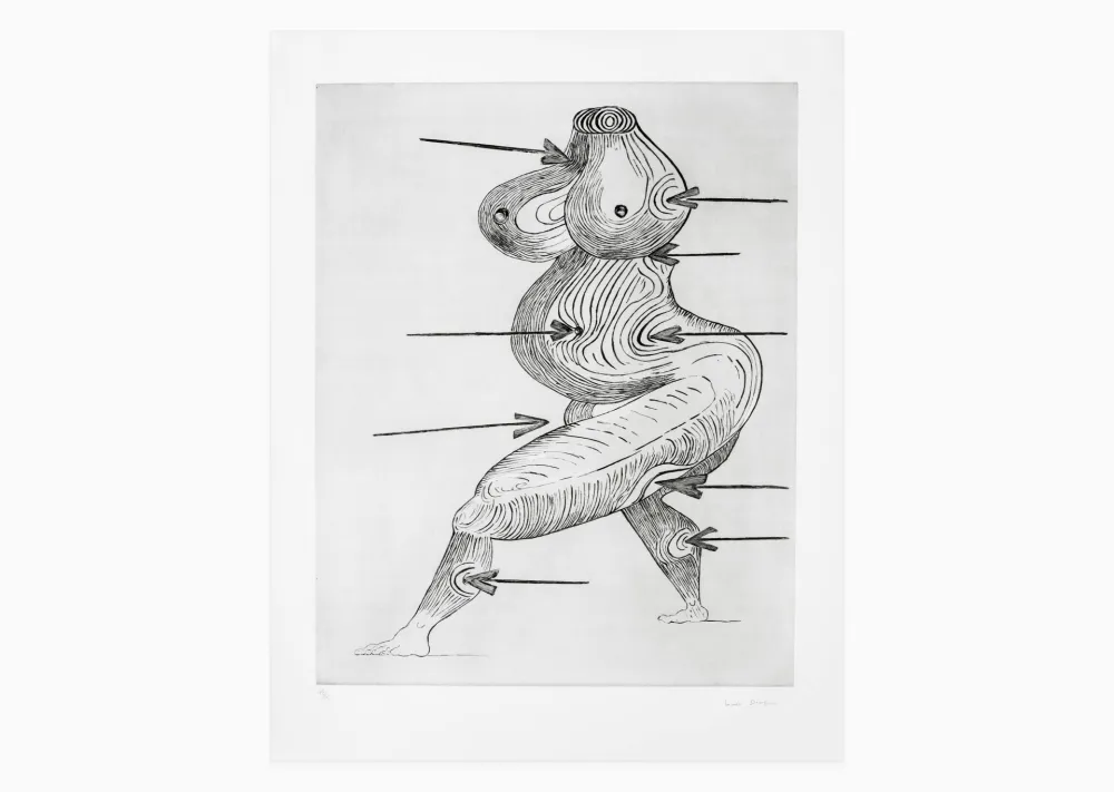 Etching Bourgeois - Sainte Sébastienne