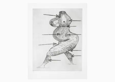 Etching Bourgeois - Sainte Sébastienne