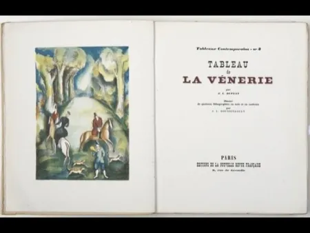 Illustrated Book Boussingault - Tableaux contemporains: Tableau des Courses, de la Boxe, de la Vénérie, de l'Amour Vénal, des Grands Magasins, de la Mode, de l'Au-Delà, du Palais, de la Bourgeoisie.