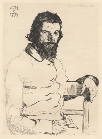 No Technical Bracquemond - Portrait de Meryon