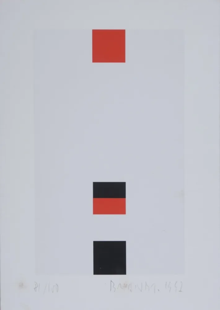 Screenprint Brandt - Composition abstraite #3