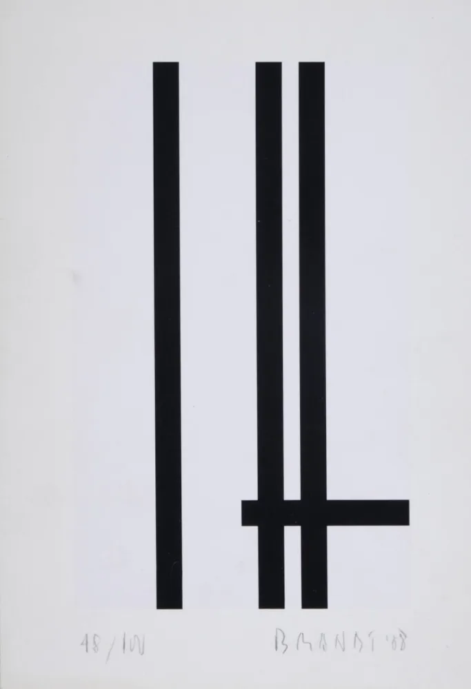 Screenprint Brandt - Composition abstraite #5