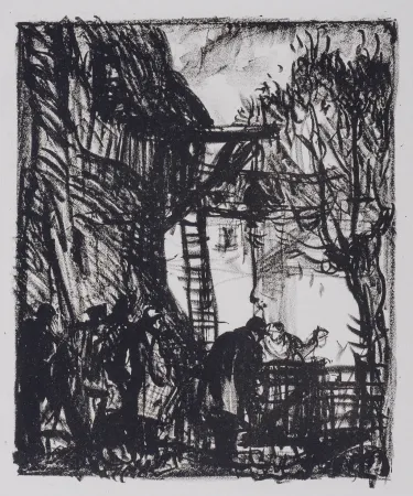 Lithograph Brangwyn - Les Campagnes Hallucinées