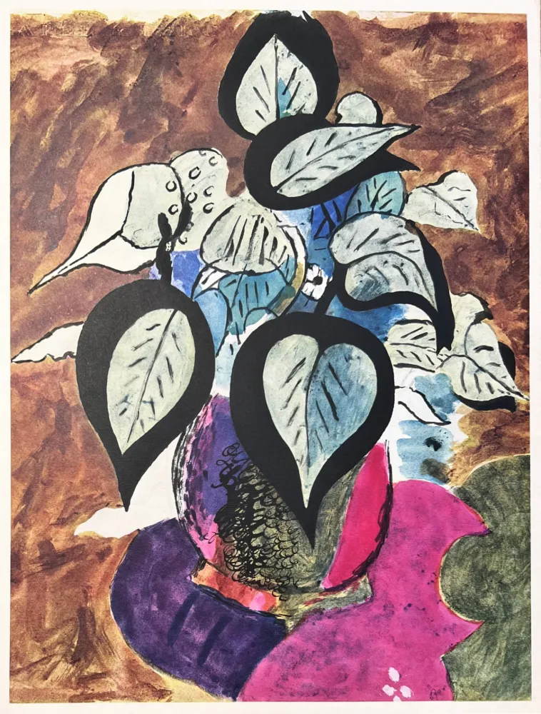 Lithograph Braque (After) - Carnets intimes de Braque VIII