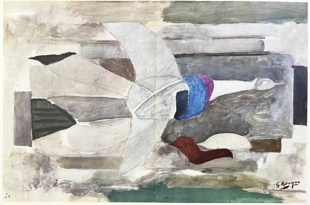 Lithograph Braque (After) - Carnets intimes de Braque X