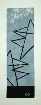 Lithograph Braque (After) - Ciel gris I.