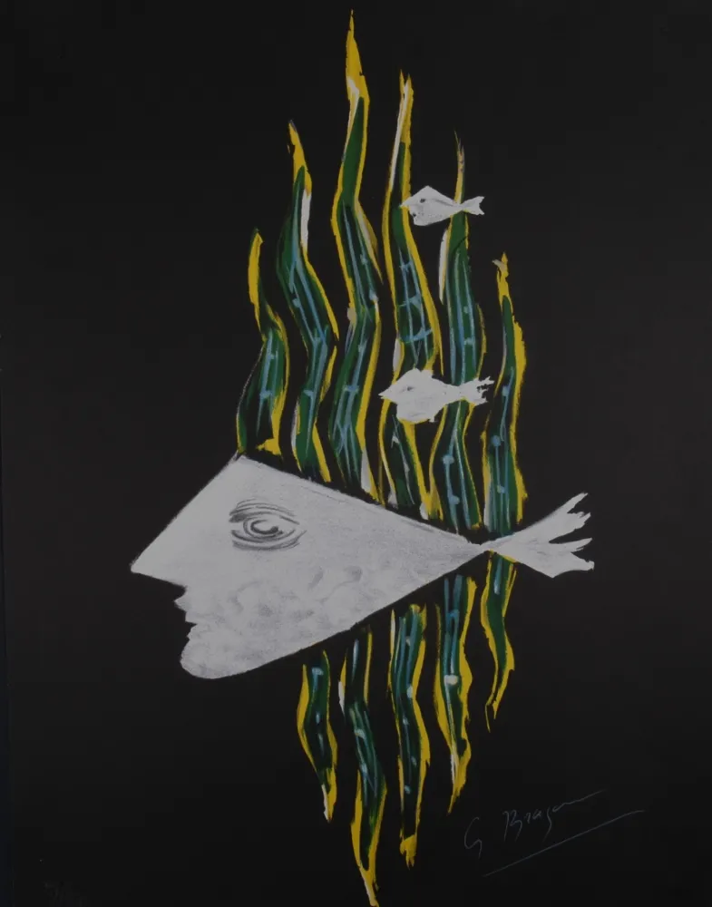 Lithograph Braque (After) - Hébé