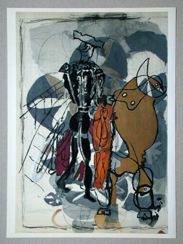 Lithograph Braque (After) - Le Torero