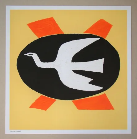 Lithograph Braque (After) - L'oiseau de feu, 1958
