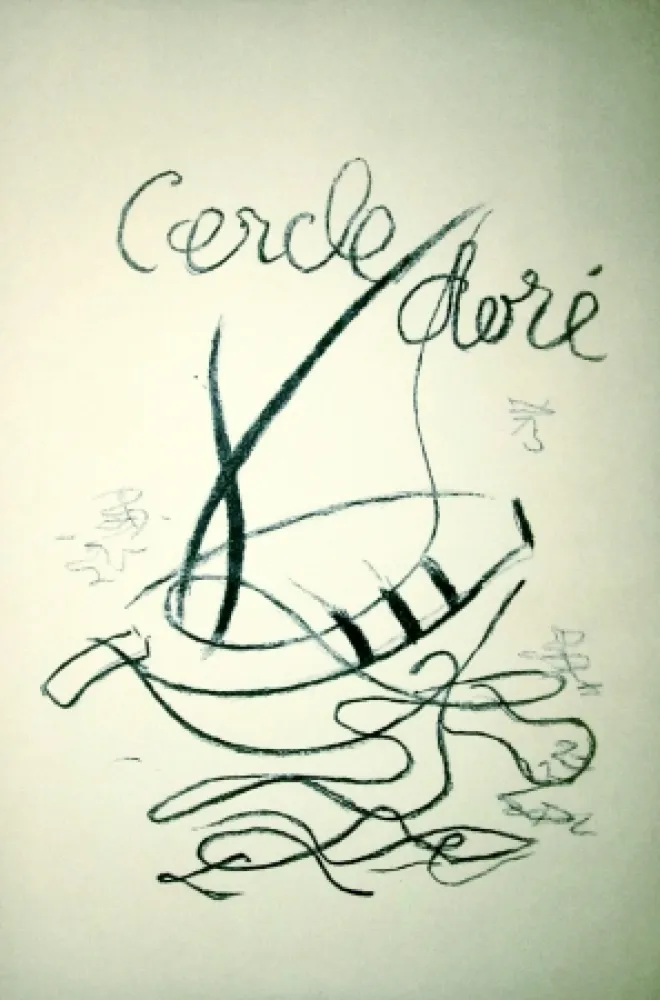 Lithograph Braque - Cercle doré