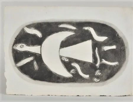 Etching Braque - Chants de Milarepa