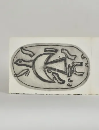 Etching Braque - Chants de Milarepa,