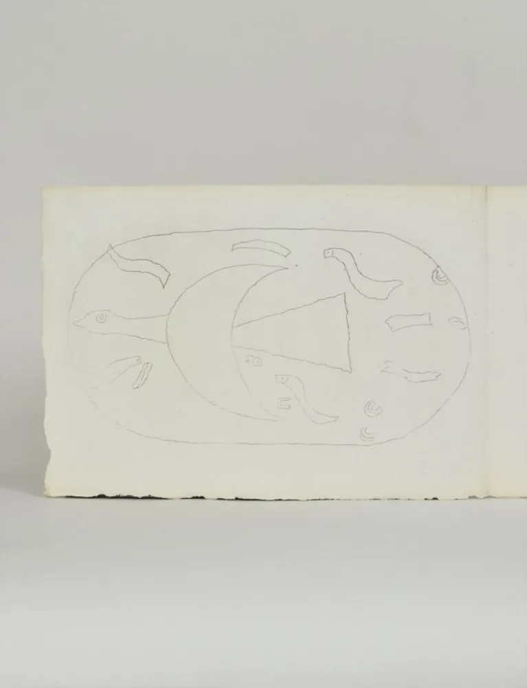 Etching Braque - Chants de Milarepa