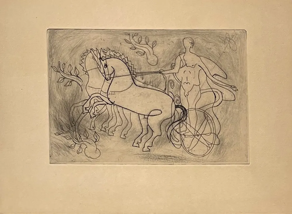 Etching Braque - Char