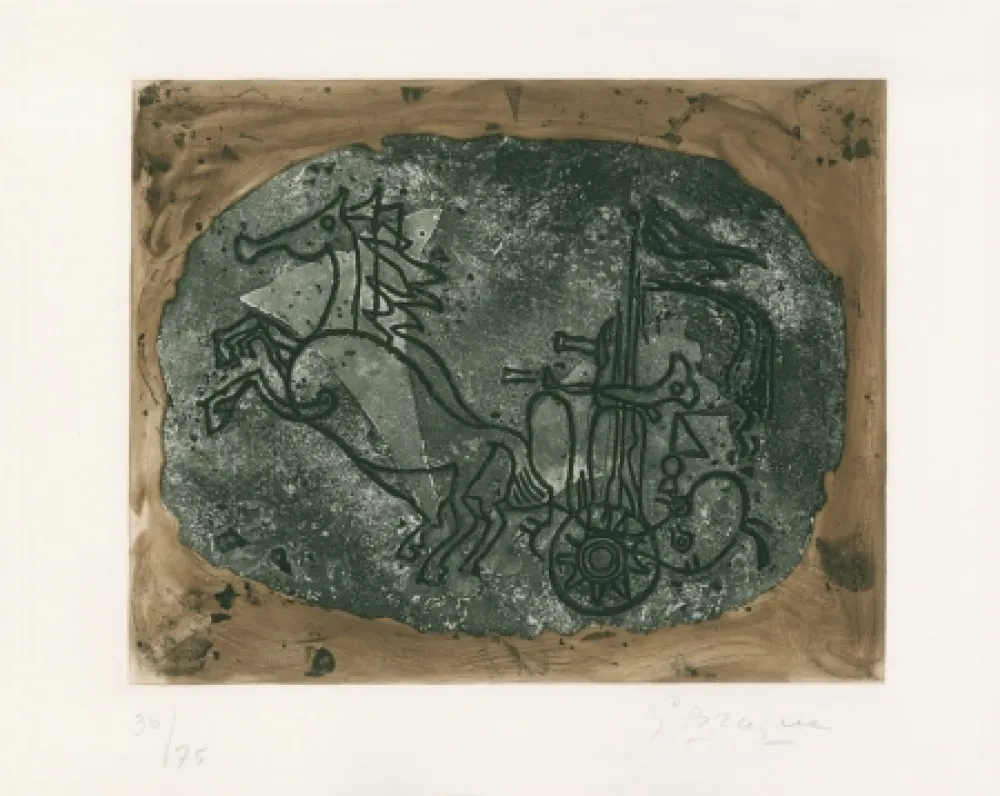 Etching And Aquatint Braque - 
