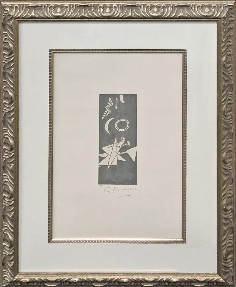 Lithograph Braque - CIEL GRIS II