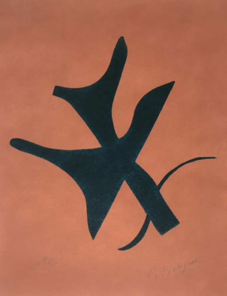 Engraving Braque - 	Cover from Si je mourais la-bas (If I Die Over There)