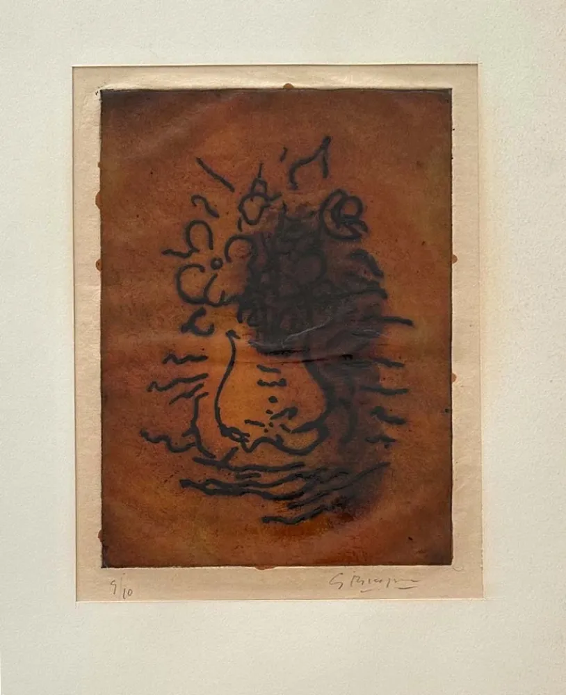 Etching Braque - Fleurs