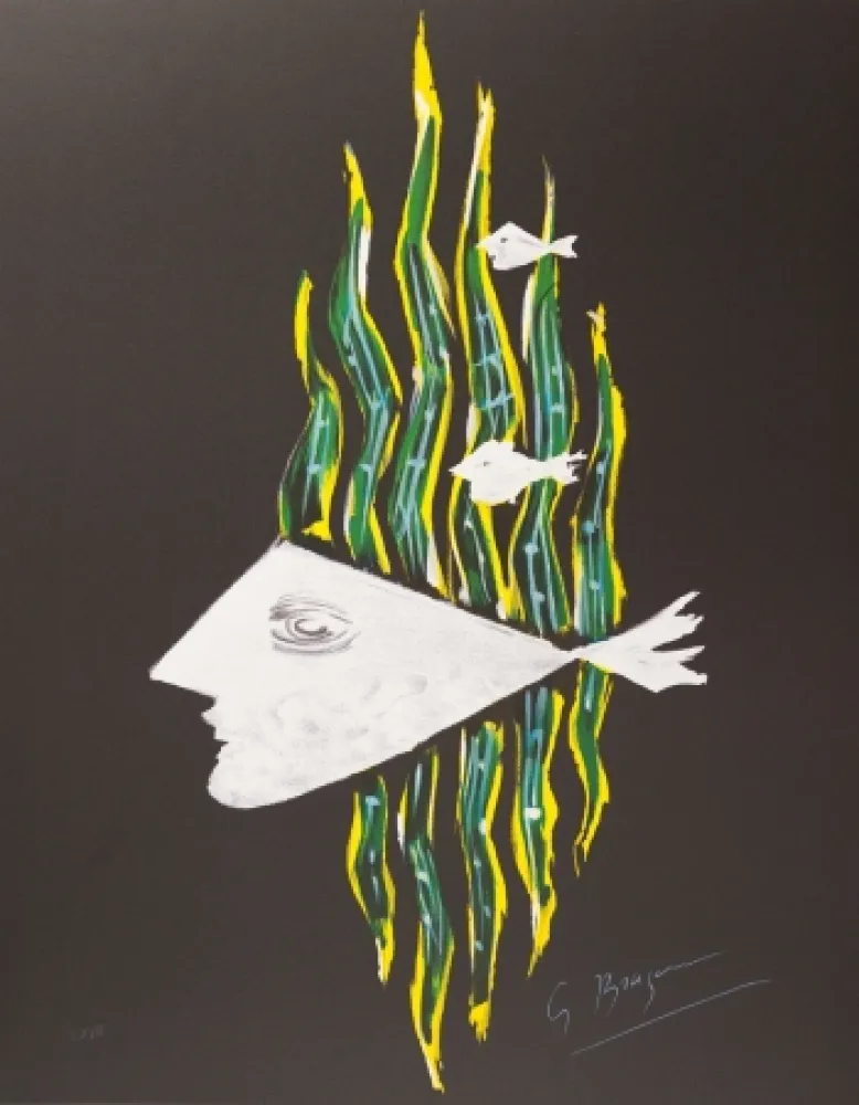 Lithograph Braque - Hébé