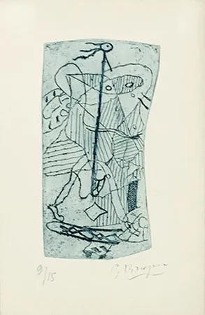 Etching Braque - Héraclite d'Ephèse