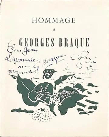 Lithograph Braque - Hommage à Georges Braque